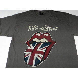 The Rolling Stones - Union Jack tongue Official Fitted Jersey T Shirt ( Men M ) ***READY TO SHIP from Hong Kong***